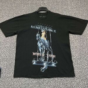Beyonce Rennaisance World Tour Shirt Men Large Short Sleeve Crew Neck Cotton L